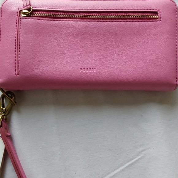 FOSSIL CONTINENTAL PINK CLUTCH WALLET - Picture 10 of 10